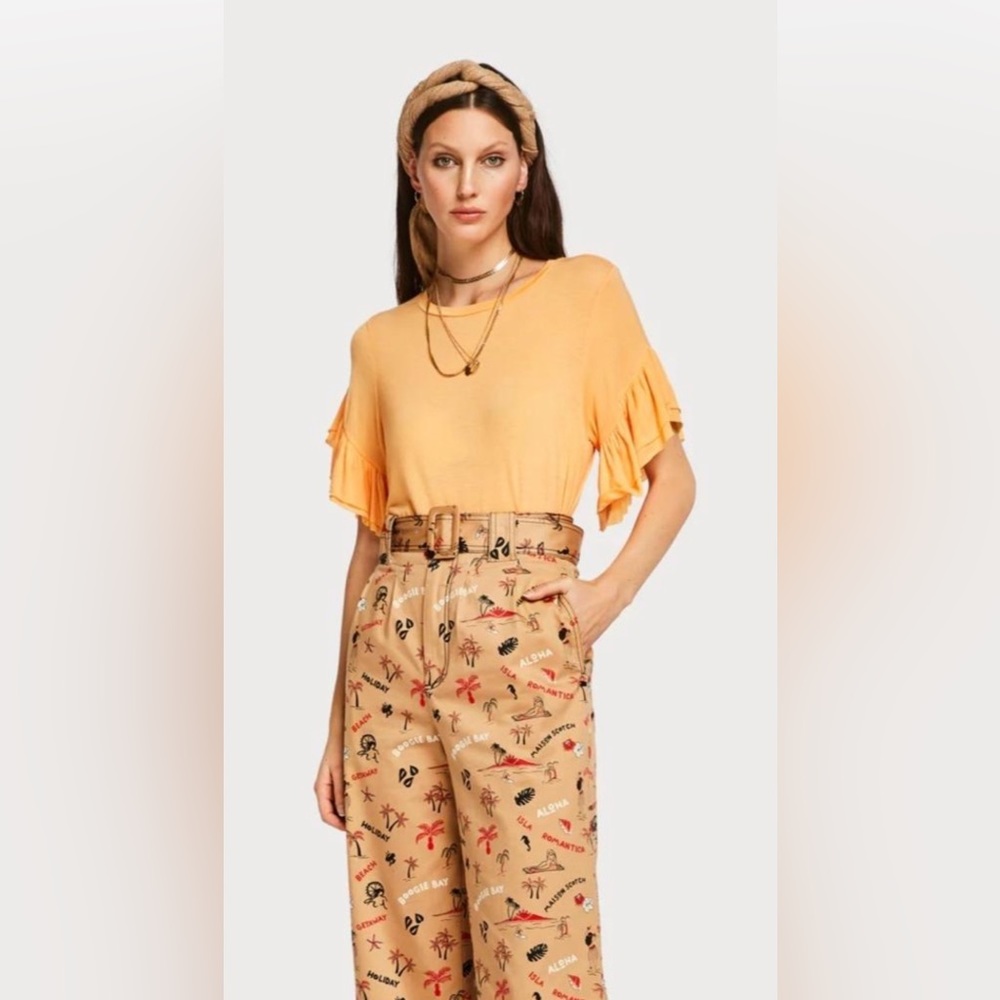 Scotch and Soda Ruffle Sleeve shirt. NWOT. Retail 109